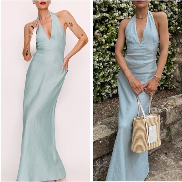 Reformation Dresses & Skirts - TRADE Reformation Light Blue Maxi Dress
